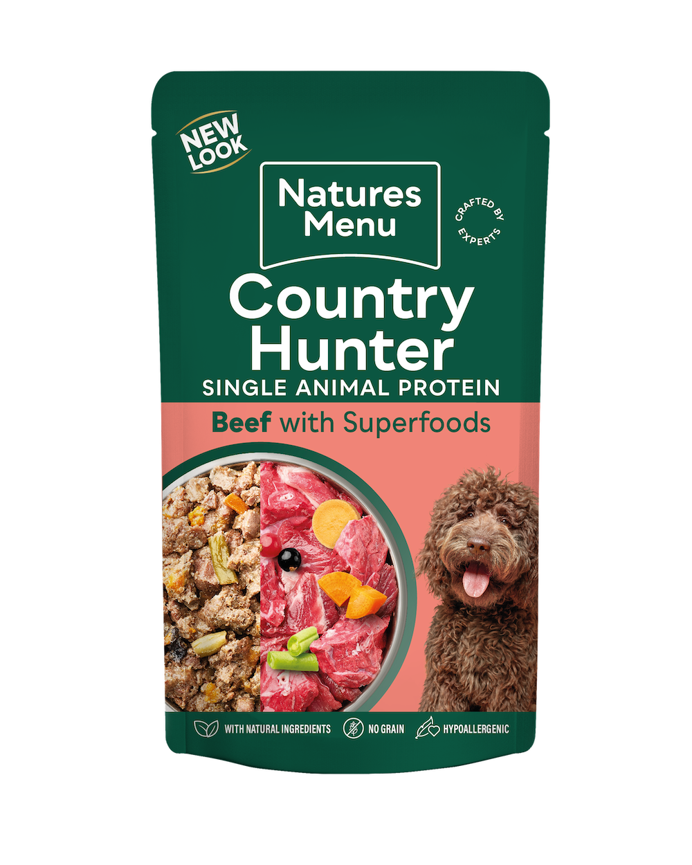 Natures Menu Country Hunter Beef Dog Pouch 150g