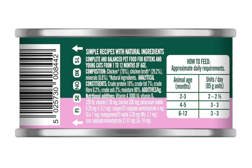 Natures Menu Especially for Kittens Chicken – 85g Can, Wet Kitten Food