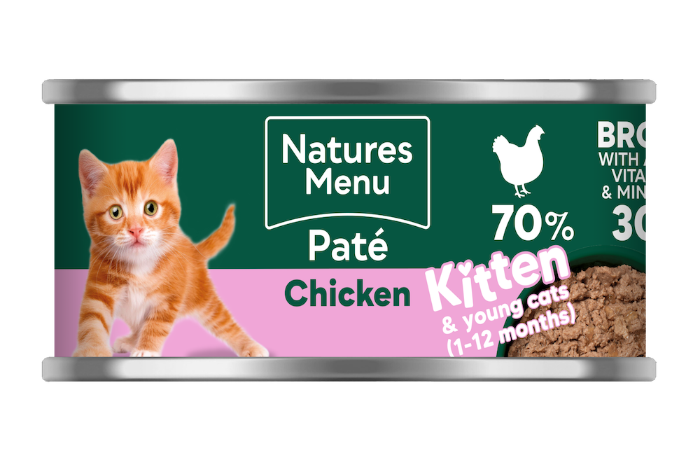 Natures Menu Especially for Kittens Chicken – 85g Can, Wet Kitten Food