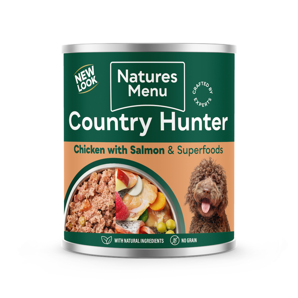 Natures Menu Country Hunter Dog Can Salmon & Raspberry 600g