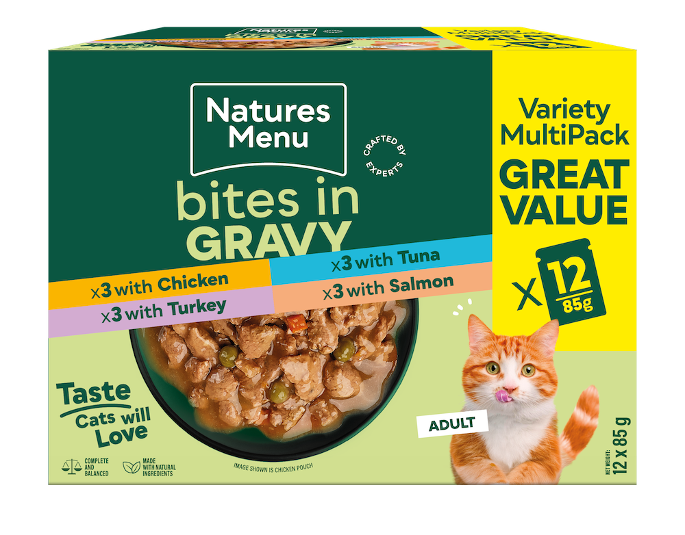 Natures Variety Cat Bites in Gravy Multipack 12 x 85g