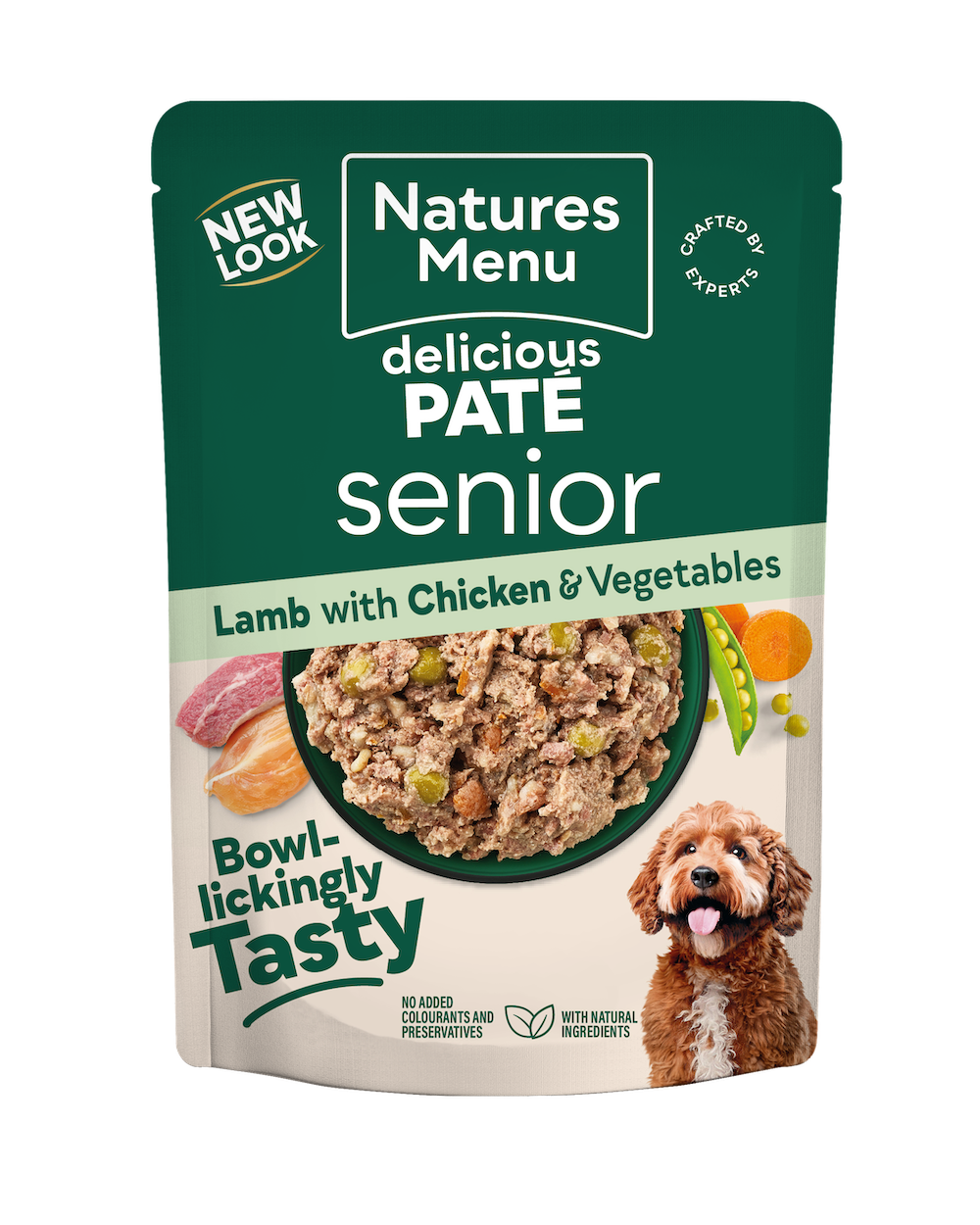 Natures Menu Dog Senior Pouch - Wet Food for Older Dogs, 300g