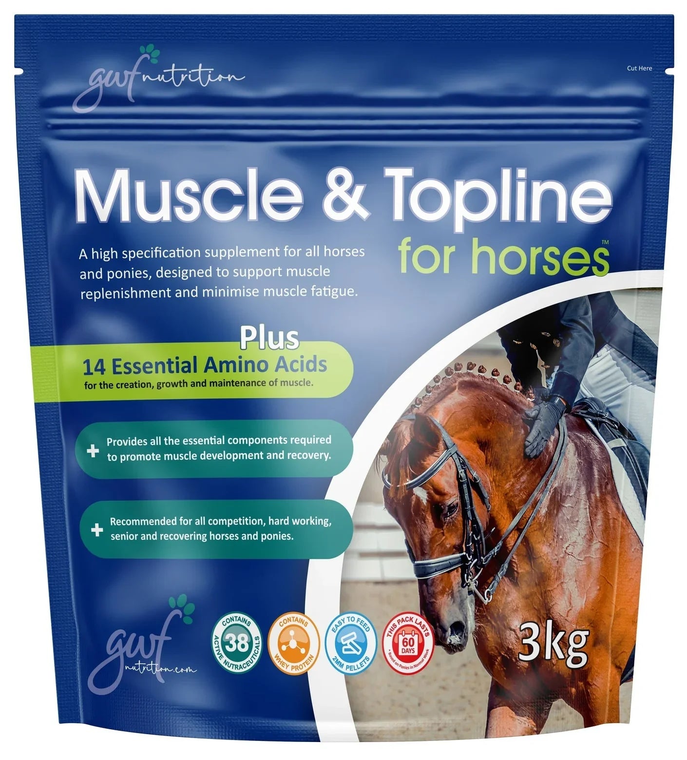 GWF Muscle & Topline for Horses – 3 kg