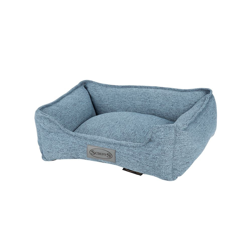 Scruffs Manhattan Box Bed – Denim Blue, Small 50 x 40cm