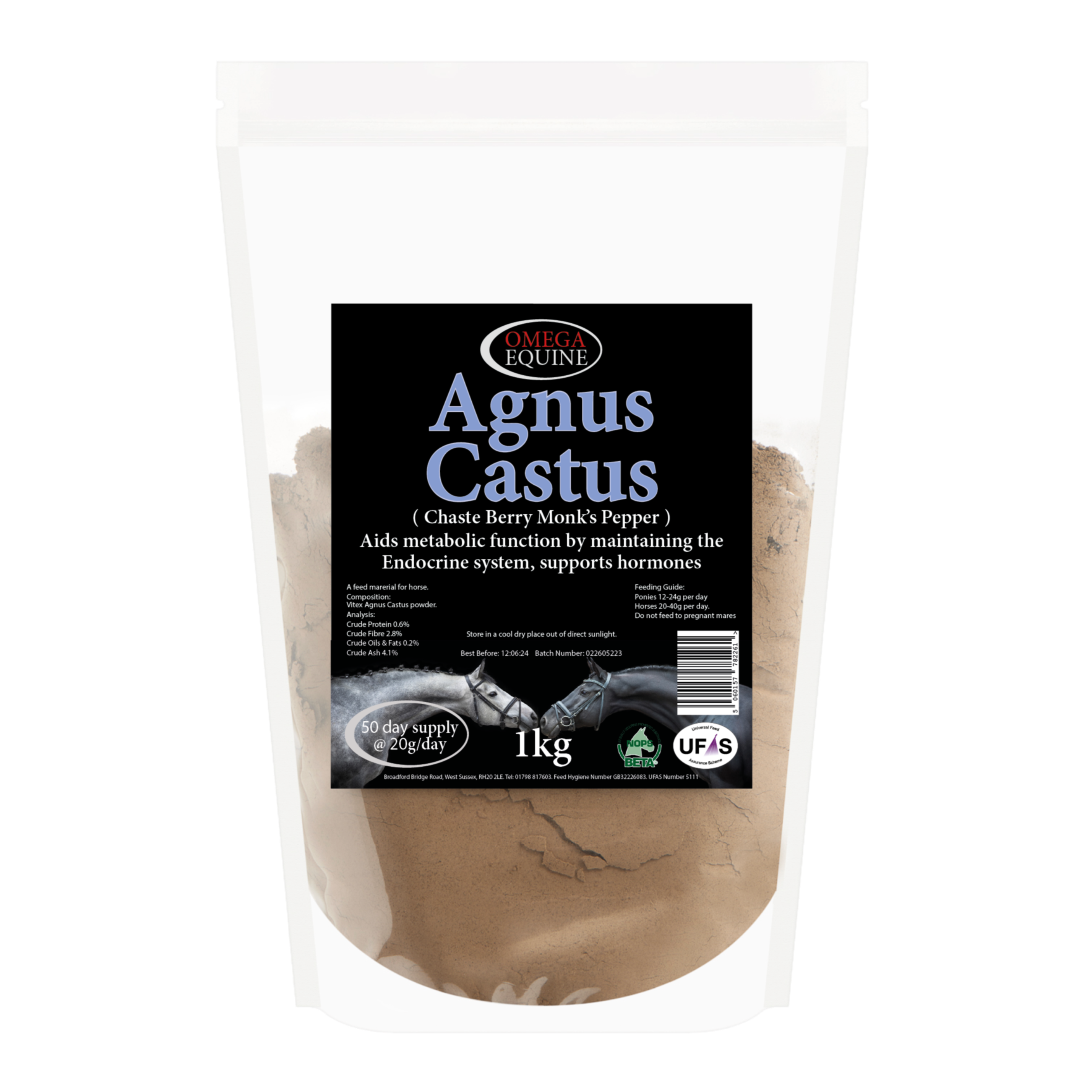 Omega Equine Agnus Castus Supplement 1KG