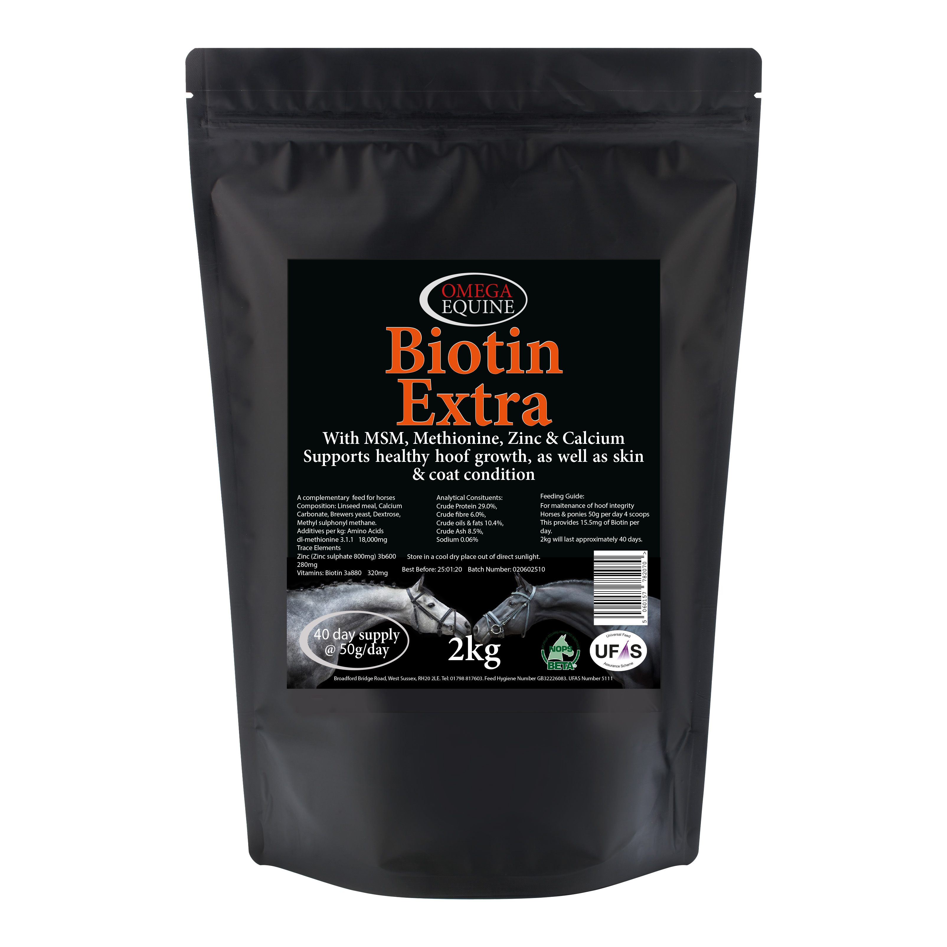 Omega Equine Biotin Extra – Horse Hoof Supplement 2kg