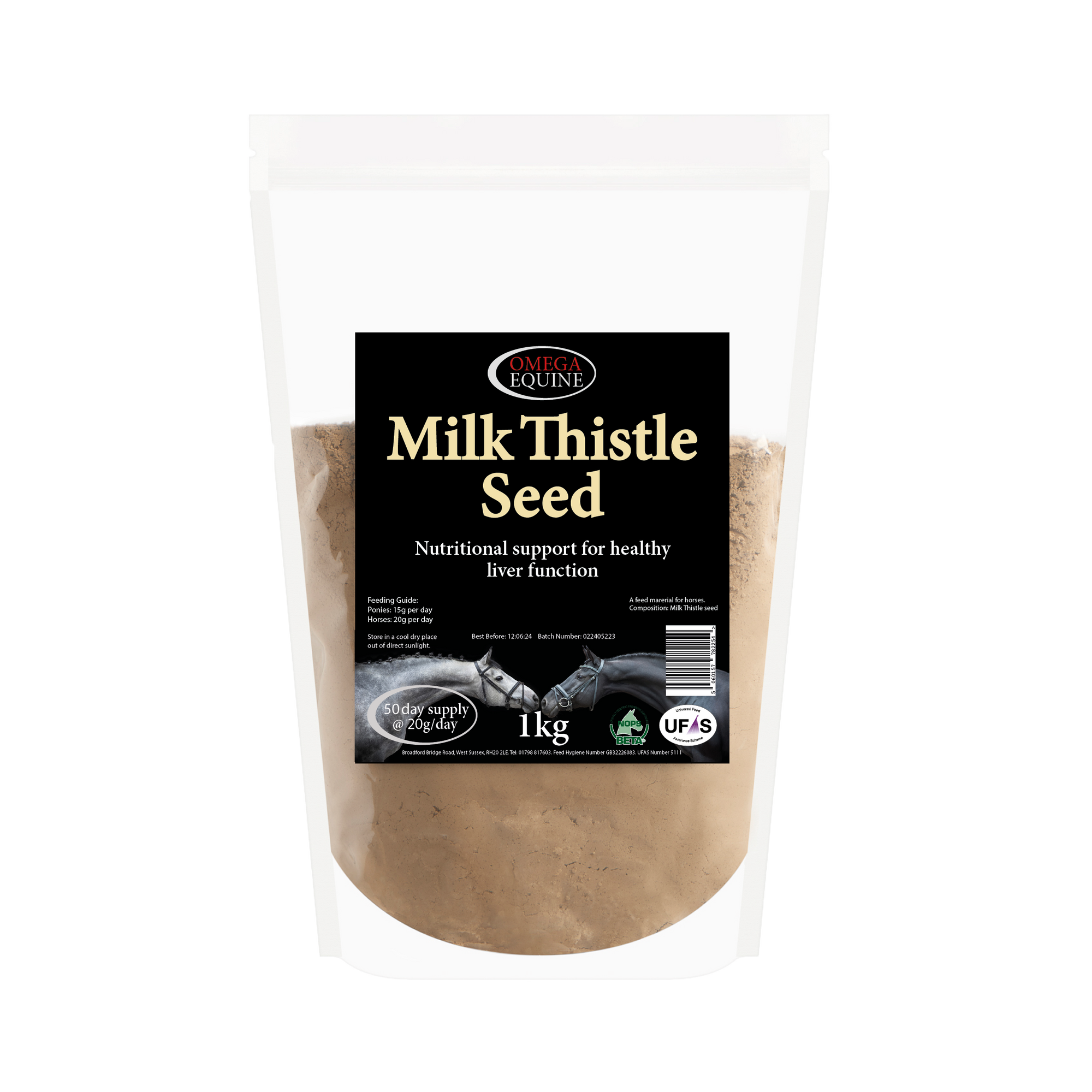 Omega Equine Milk Thistle 1kg