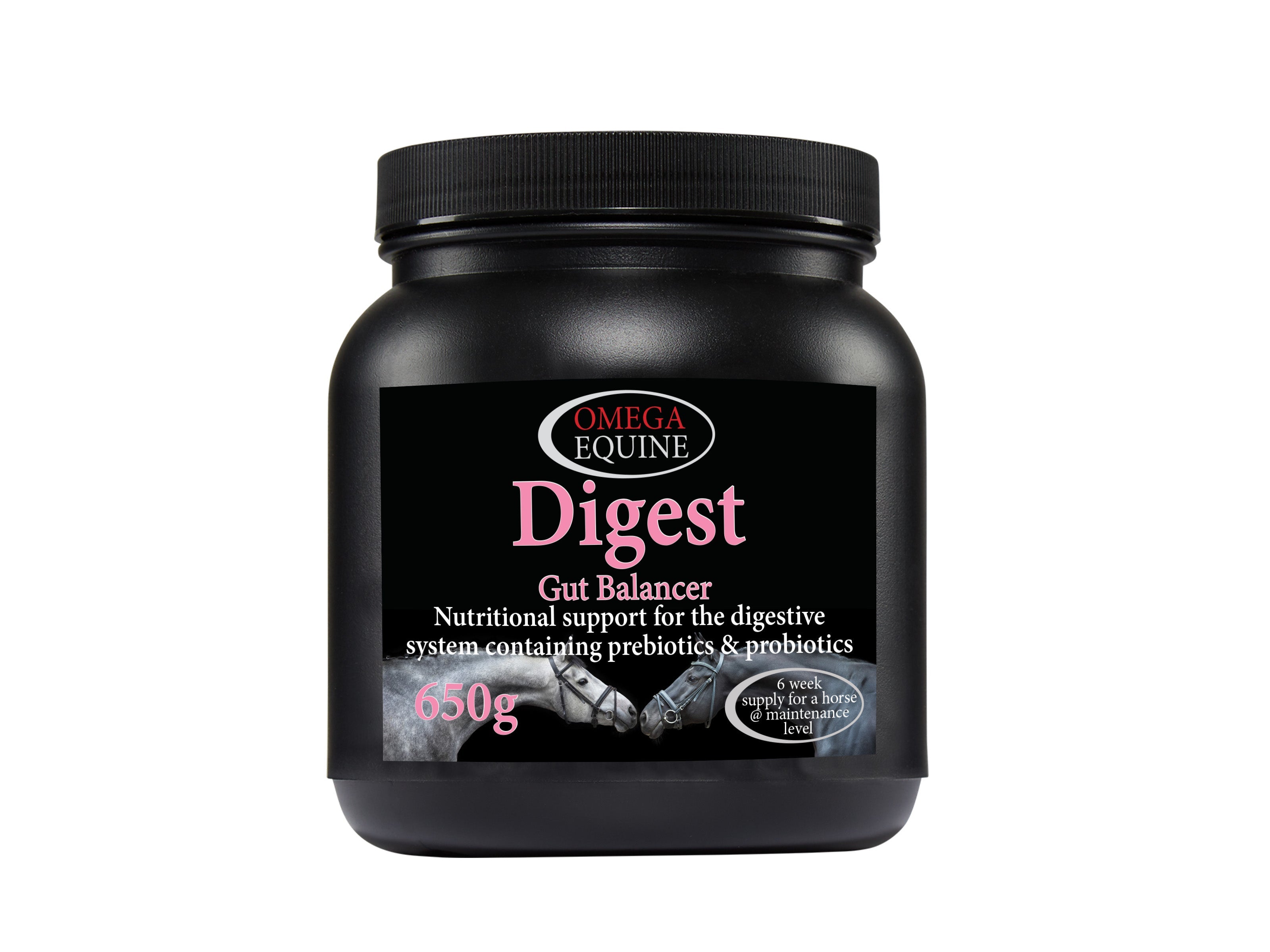 Omega Equine Digest gut balancer for horses, 650g tub