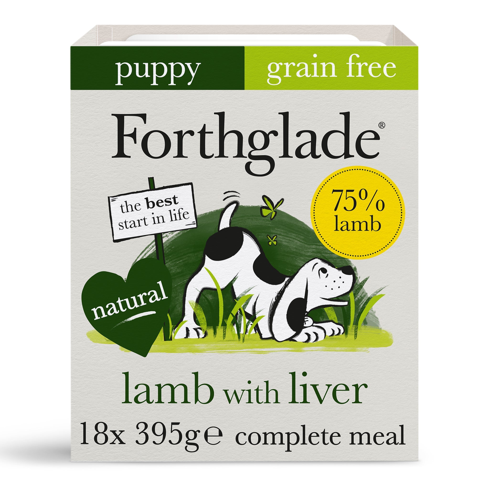 Forthglade GF Lamb Liver Veg Puppy Wet Food 395g