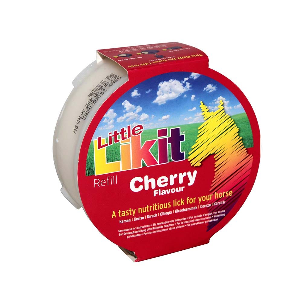 Likit Refill Mini Cherry 250g Horse Lick Treat Block Flavoured Equine Snack