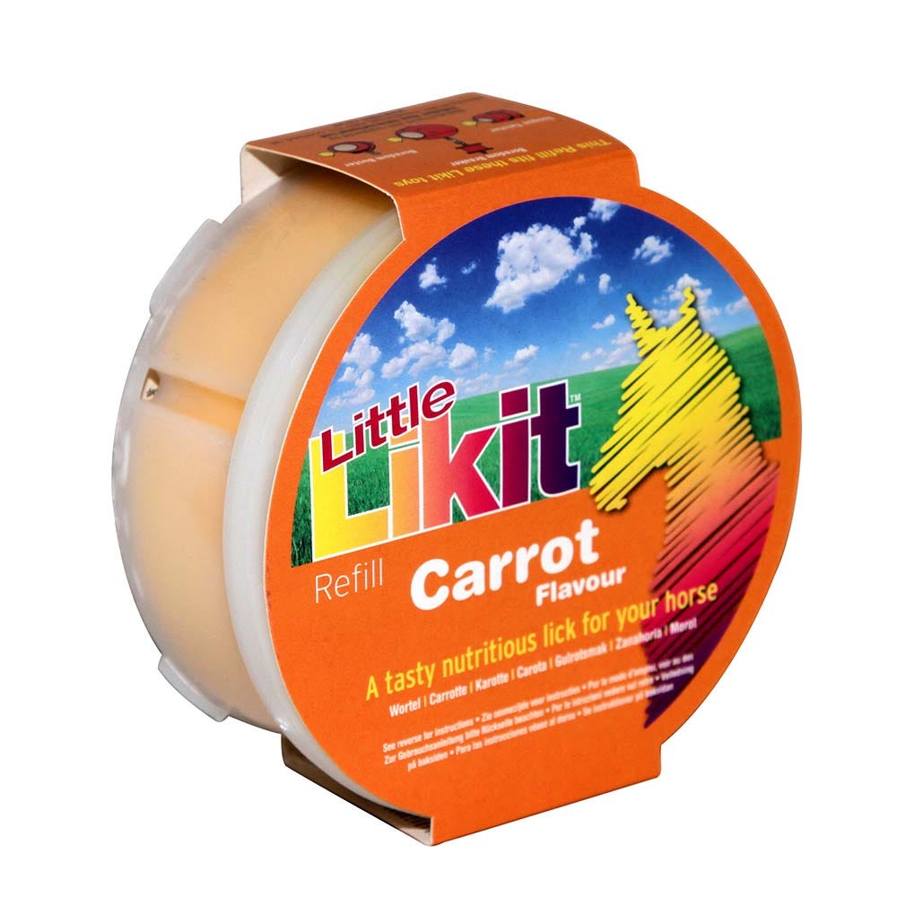 Likit Mini Carrot Refill 250g Horse Treat Natural Flavoured Lick Block for Horses