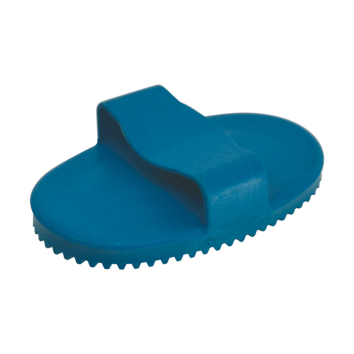Lincoln Rubber Curry Comb – Teal, Small, Coat Cleaning Tool for Horses