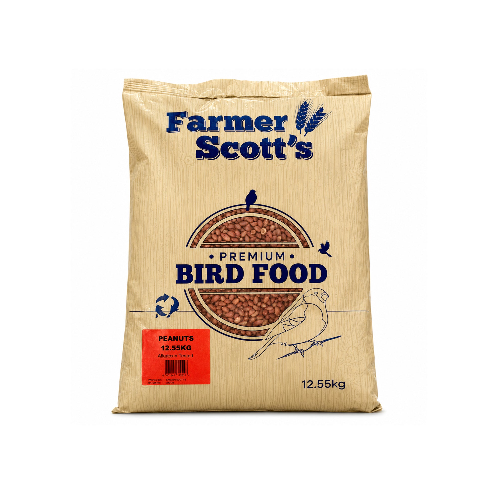 Farmer Scott's Wild Bird Peanuts 12.55KG – High Energy Protein-Rich Bird Feed