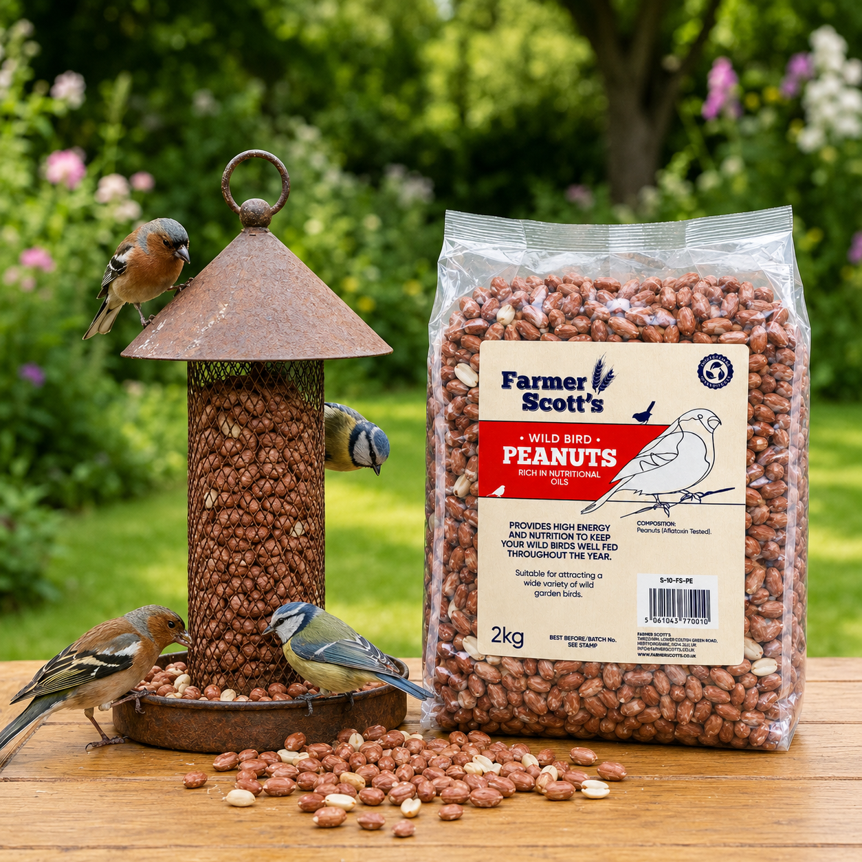 Farmer Scott's Wild Bird Peanuts 2KG – High Energy Protein-Rich Feed