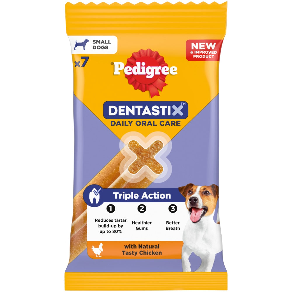Pedigree Dentastix Daily Dental Chews – Small Dog, 7 Sticks