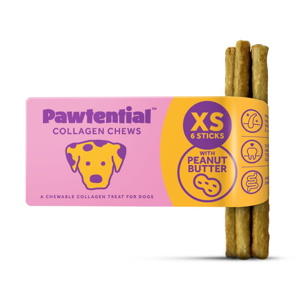 Pawtential Collagen Chews – Peanut, XS (6 Sticks)