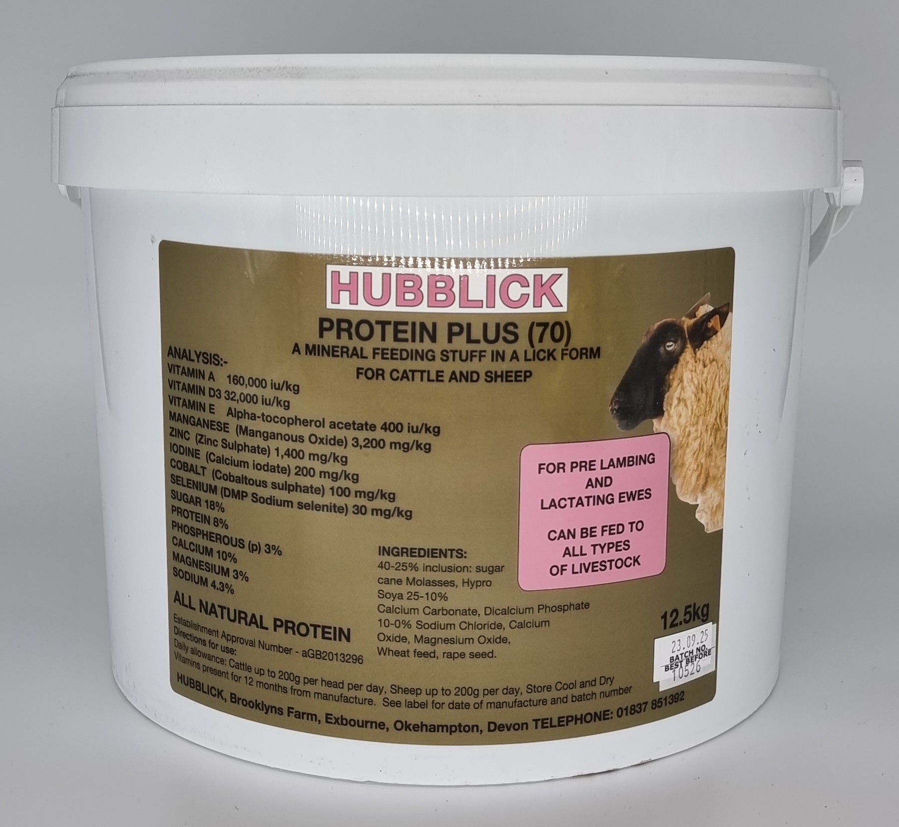 Hubblick Protein Plus 12.5kg
