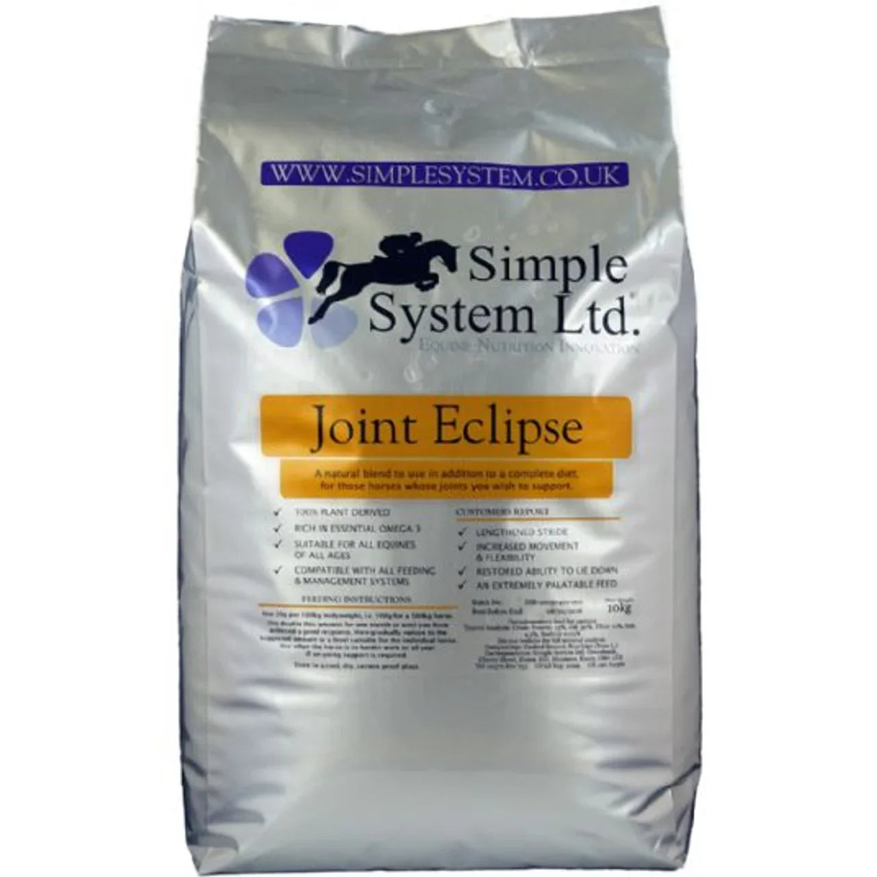 Simple System Joint Eclipse – Horse Joint Supplement for Mobility & Flexibility, 10kg - Animall
