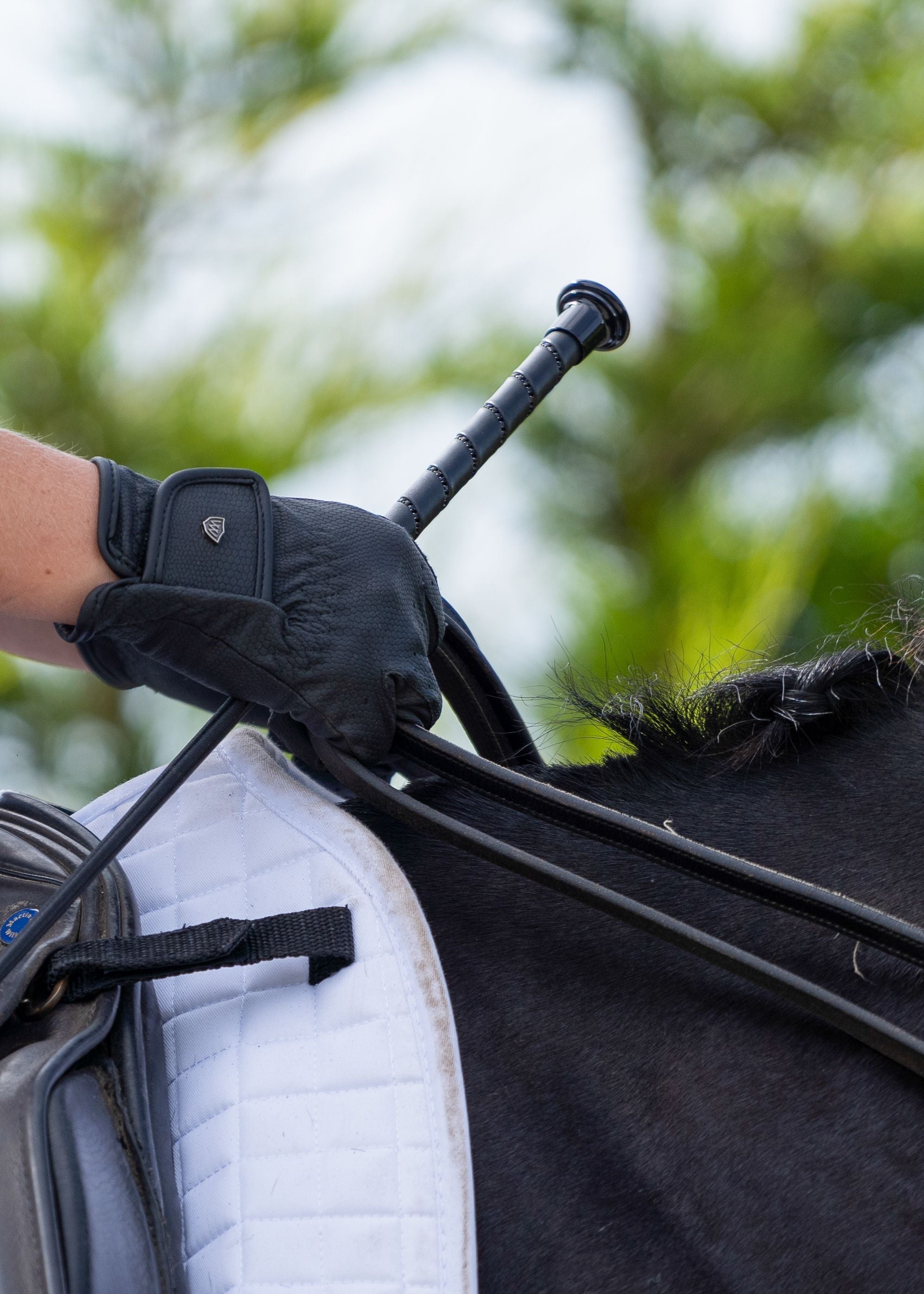 Woof Wear Stealth Dressage Whip Black
