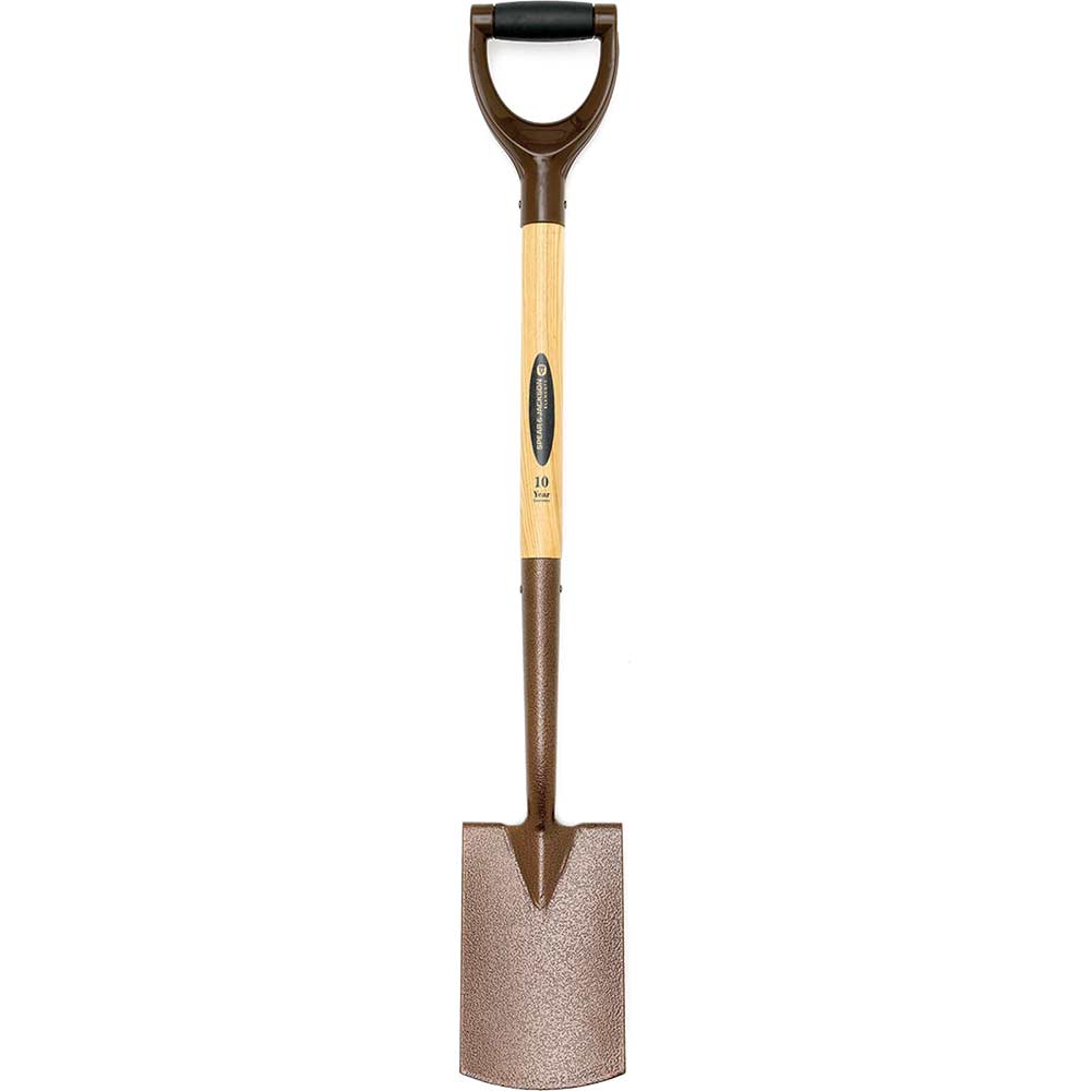 Spear & Jackson Elements Border Spade – Carbon Steel with D-Handle, 4194NB