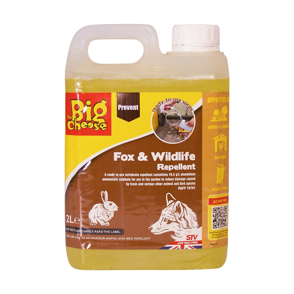 The Big Cheese Fox & Wildlife Repellent 2L Ready to Use
