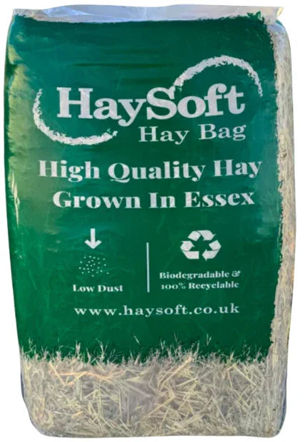 HaySoft HayBag 12.5kg – Premium Dust-Extracted Feeding Hay for Horses and Small Animals