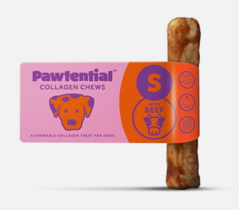 Pawtential Collagen Chew Small – Beef Flavour Single 36g Stick