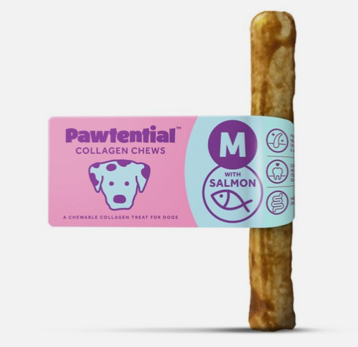 Pawtential Collagen Chew Medium – Salmon Flavour Single 70g Chew