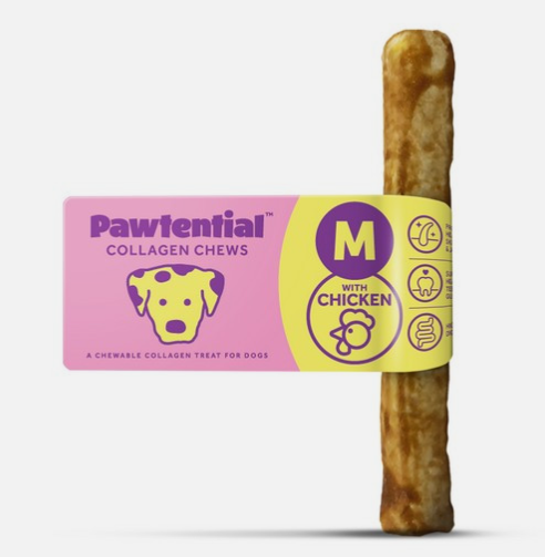 Pawtential Collagen Chew Medium – Chicken Flavour Single 70g Chew