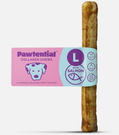 Pawtential Collagen Chew Large – Salmon Flavour Single 110g Chew