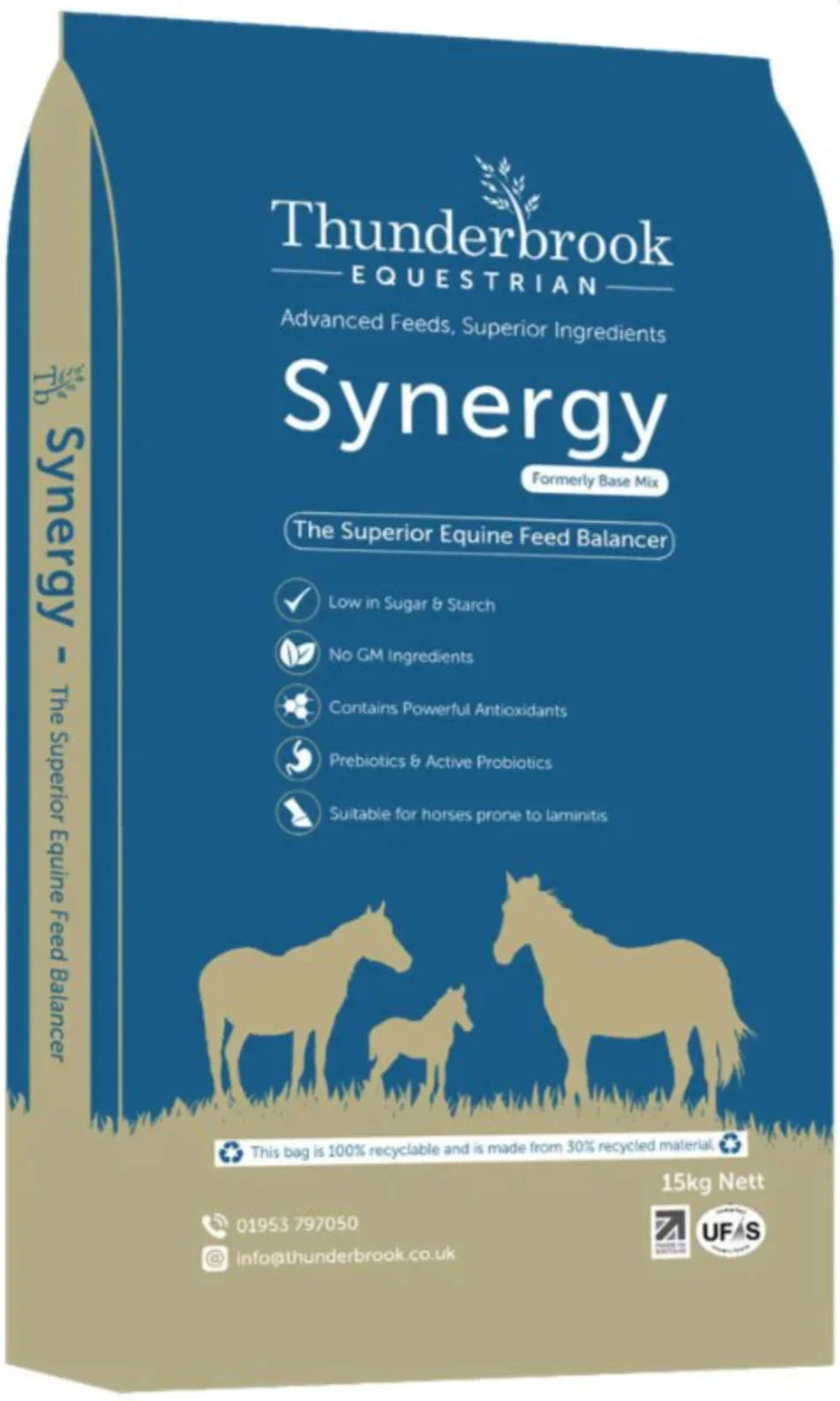 Thunderbrook Synergy 15kg – Complete Balanced Horse Feed Multi-Cereal Mix