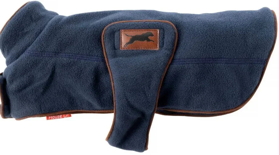 House Of Paws Fleece Coat Navy S