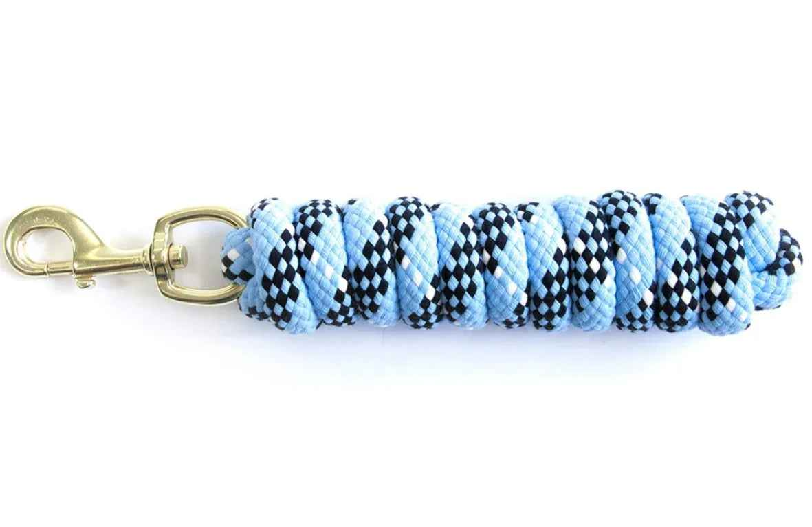 KM Elite Double Braided Lead Rope 7Ft - Pastle Blue