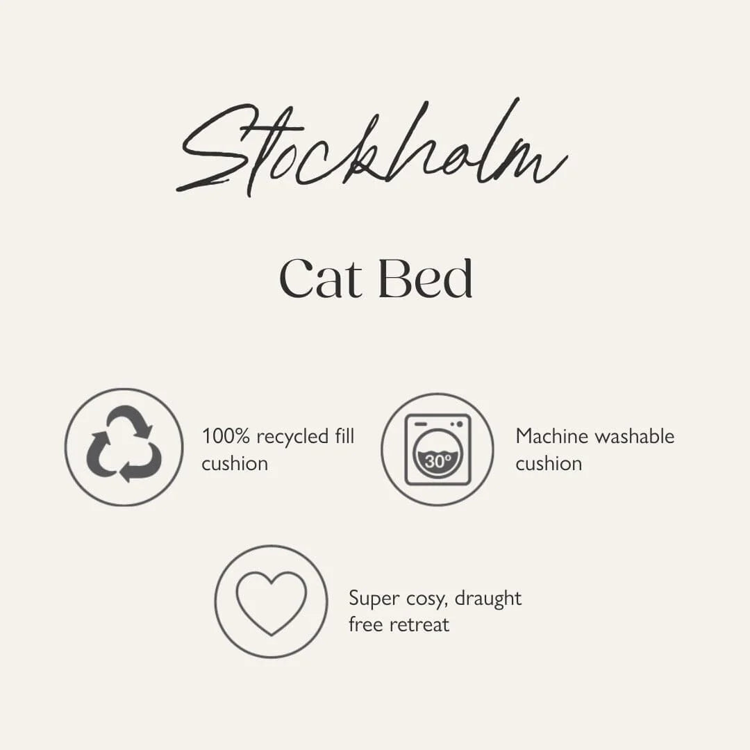 Scruffs Stockholm Felt Round Cat Bed L27cm x W44cm x D44cm
