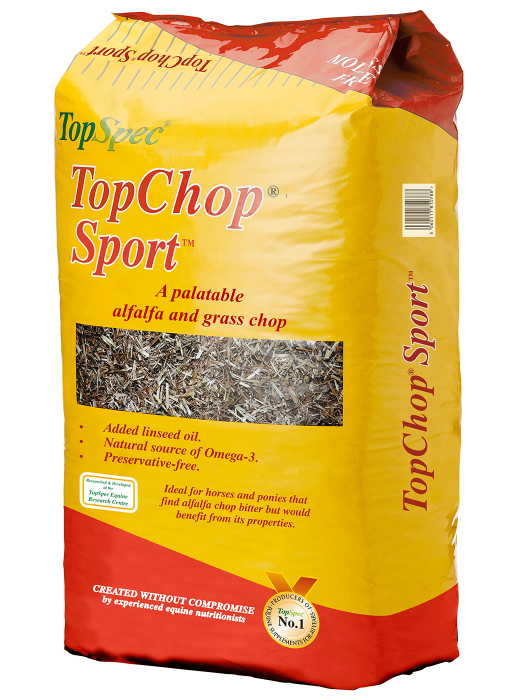 TopSpec TopChop Sport – 15kg Alfalfa & Grass Chop for Performance Horses