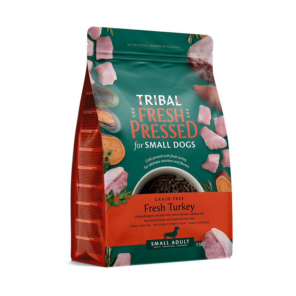 Tribal Fresh Pressed Adult Small Breed Turkey 1.5kg