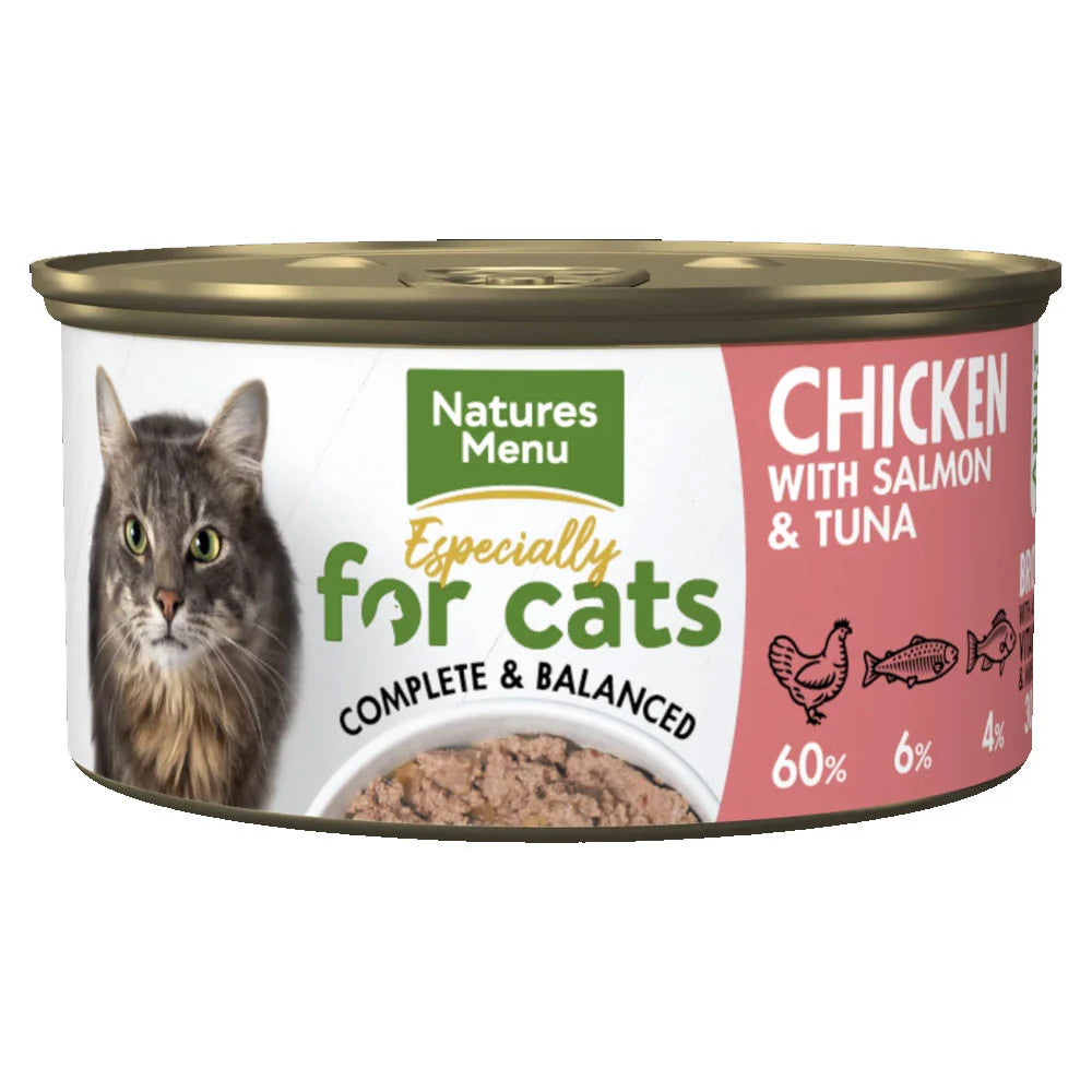 Natures Menu Cat Can – Chicken with Salmon & Tuna 85g x 18