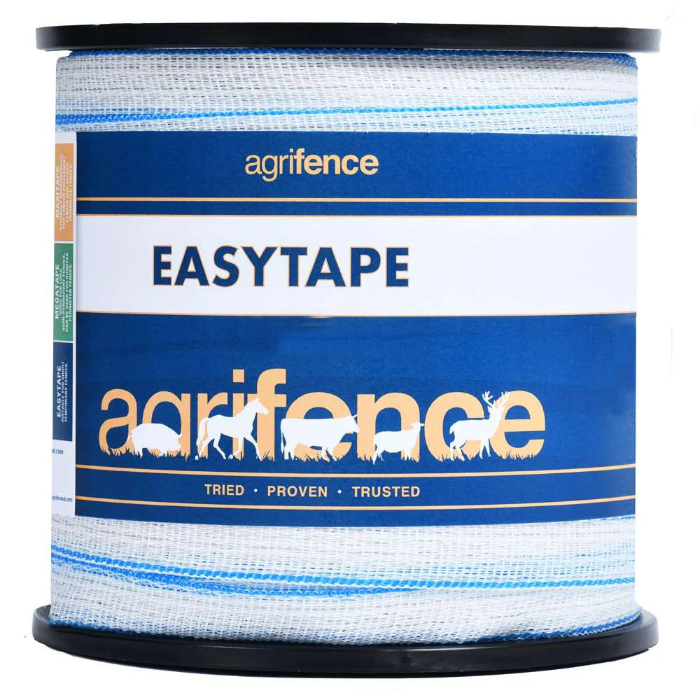 Agrifence Electric Fence Easytape 40mm x 200m White Polytape