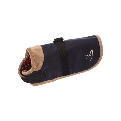 Gor Pets Edinburgh Wax Coat 20cm (8") Navy