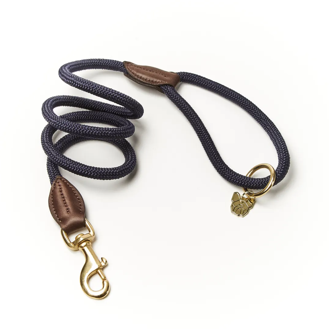 Digby & Fox Fine Rope Dog Lead Navy