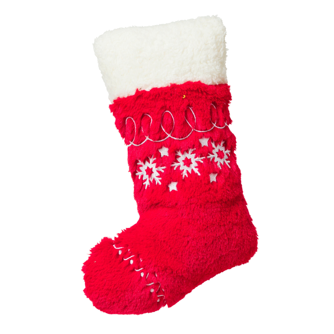 House of Paws Christmas Stocking Dog Toy – 30cm Plush Squeaky Toy