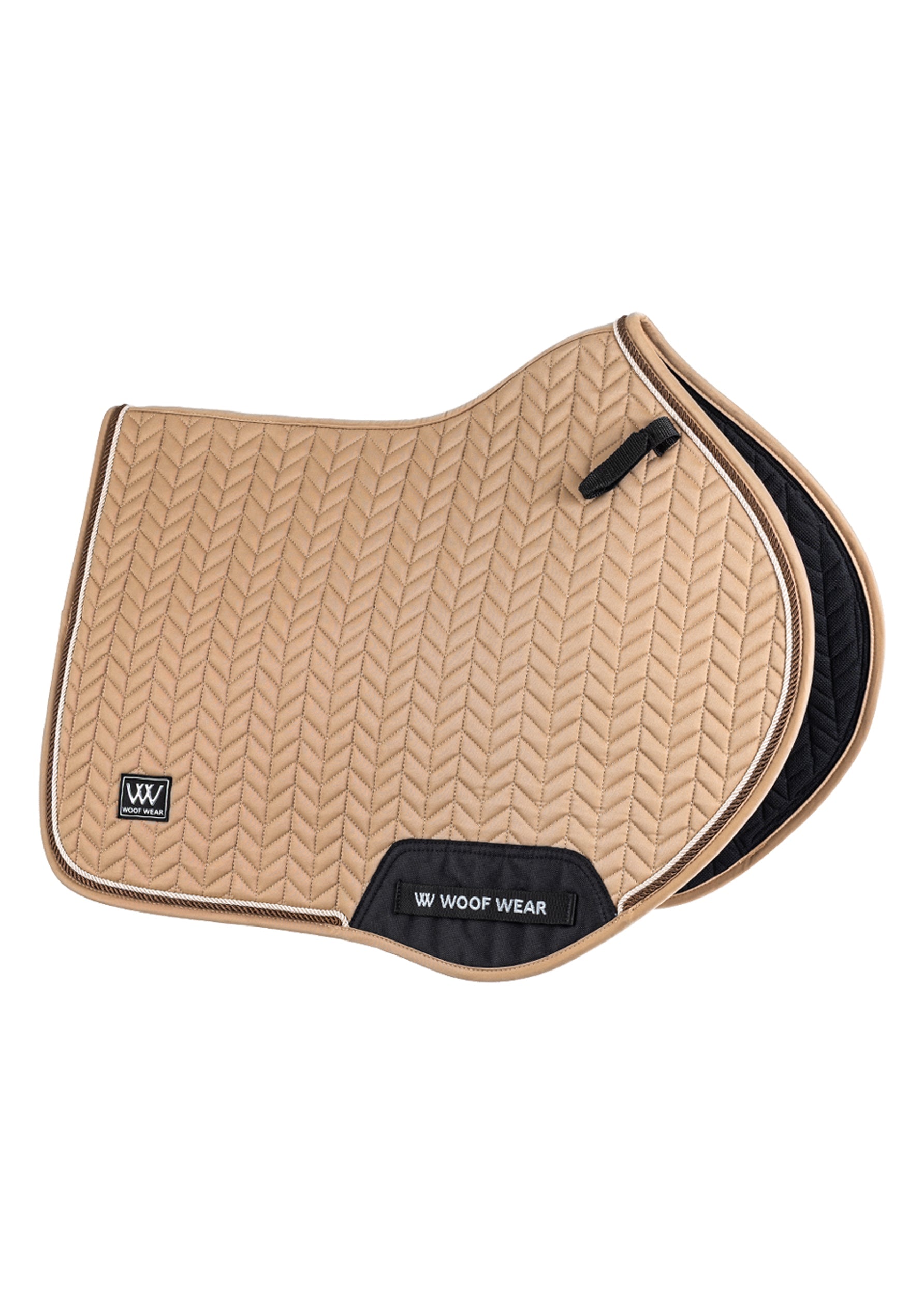 Woof Wear Herringbone Saddle Pad Cc Caramel Full