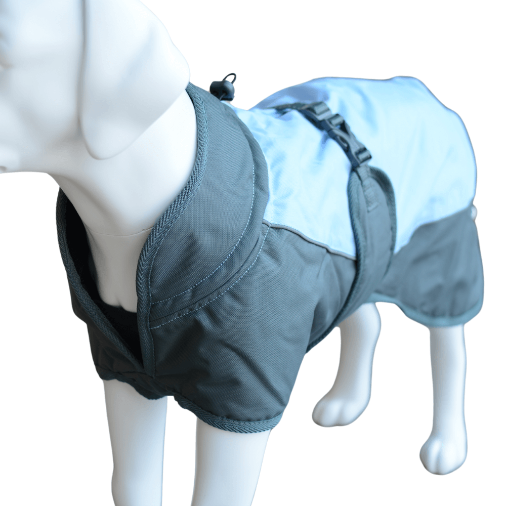 Henry Wag Waterproof Dog Coat – Extra Small, Blue, Fleece-Lined