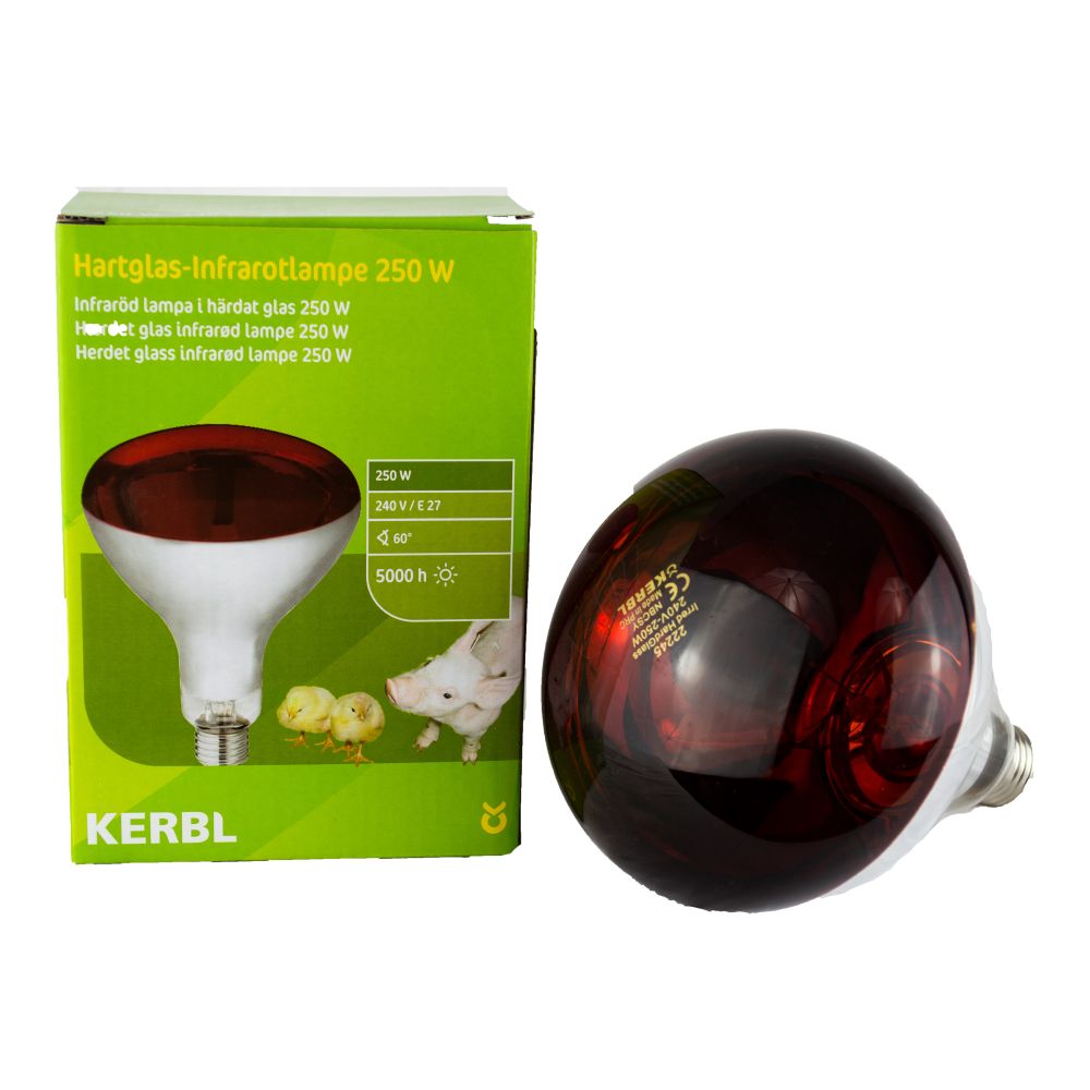 Earlswood Infrared Heat Bulb 250 Watt Reptile Livestock Heat Lamp - Animall