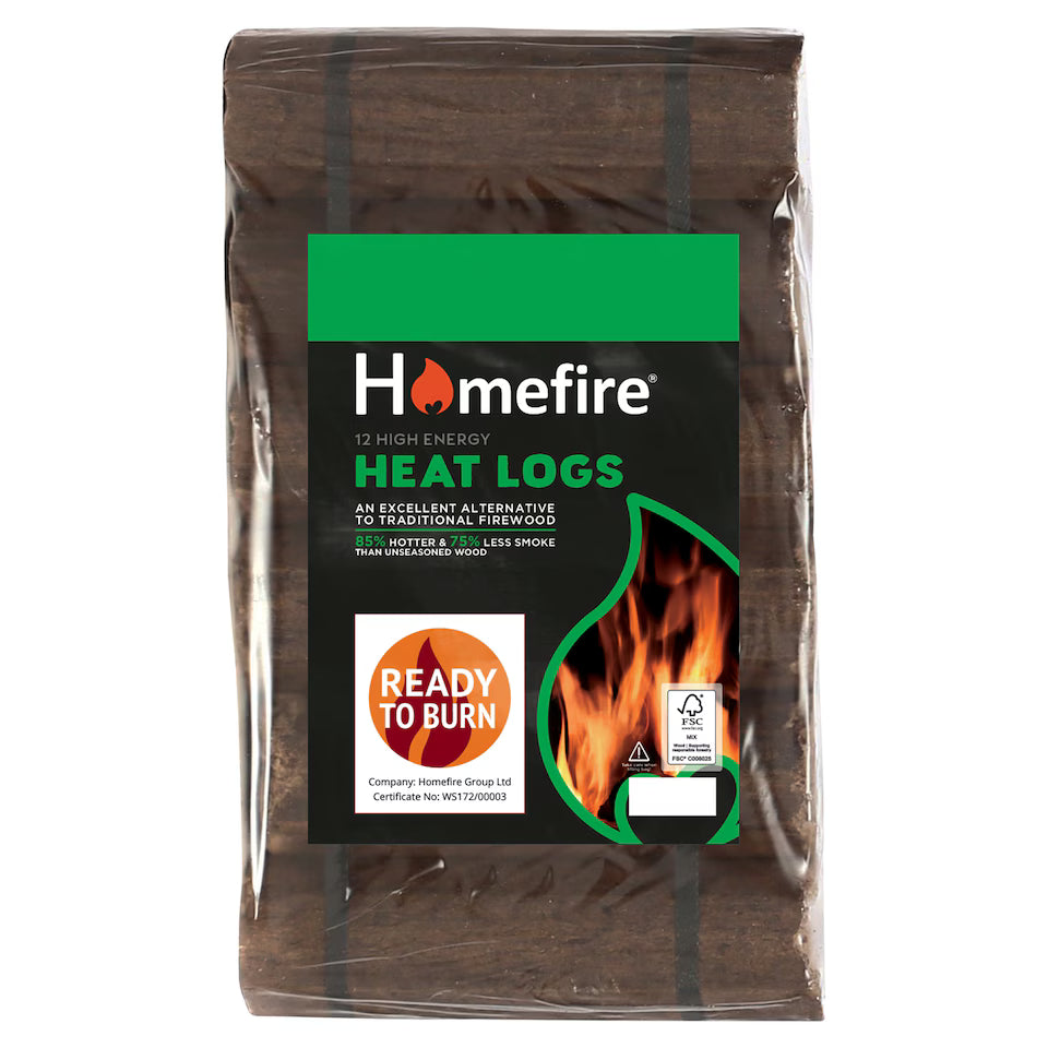 Homefire Heat Logs (Shimada) – Pack of 12