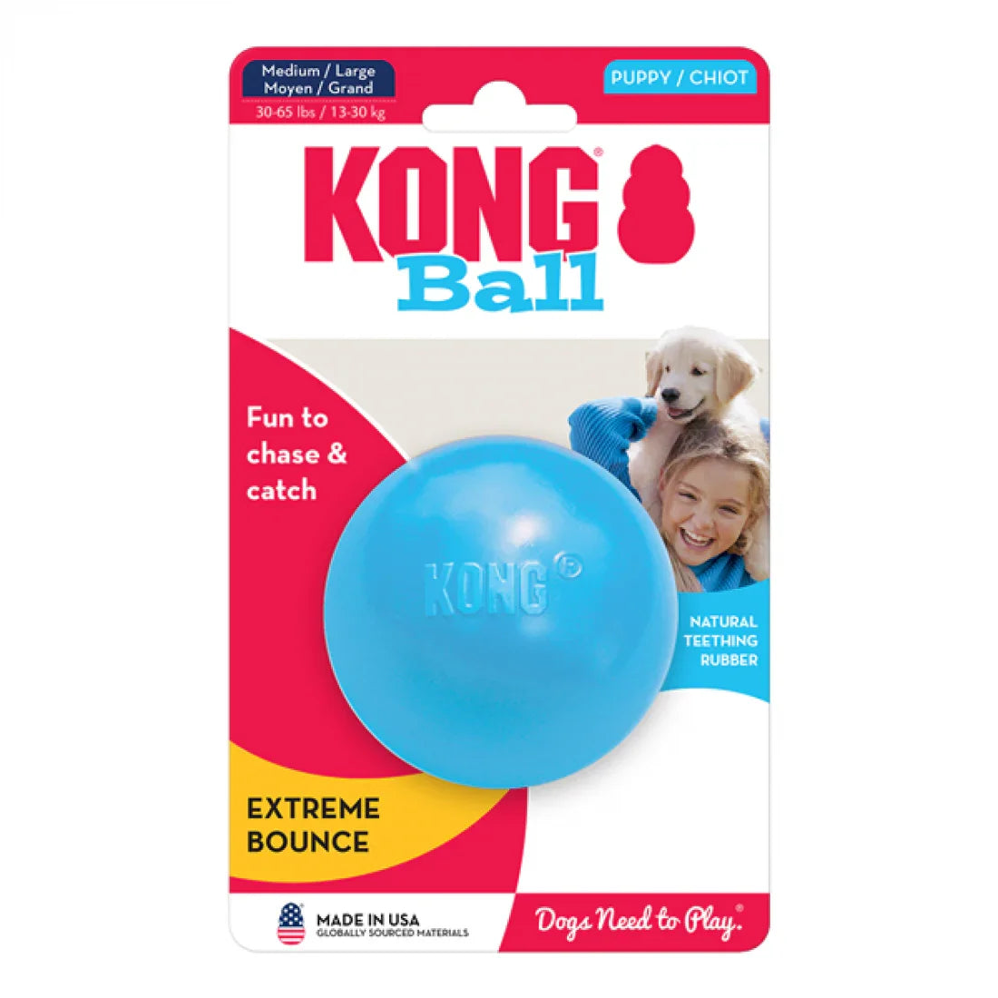 KONG Puppy Ball Medium / Large Dog Toy