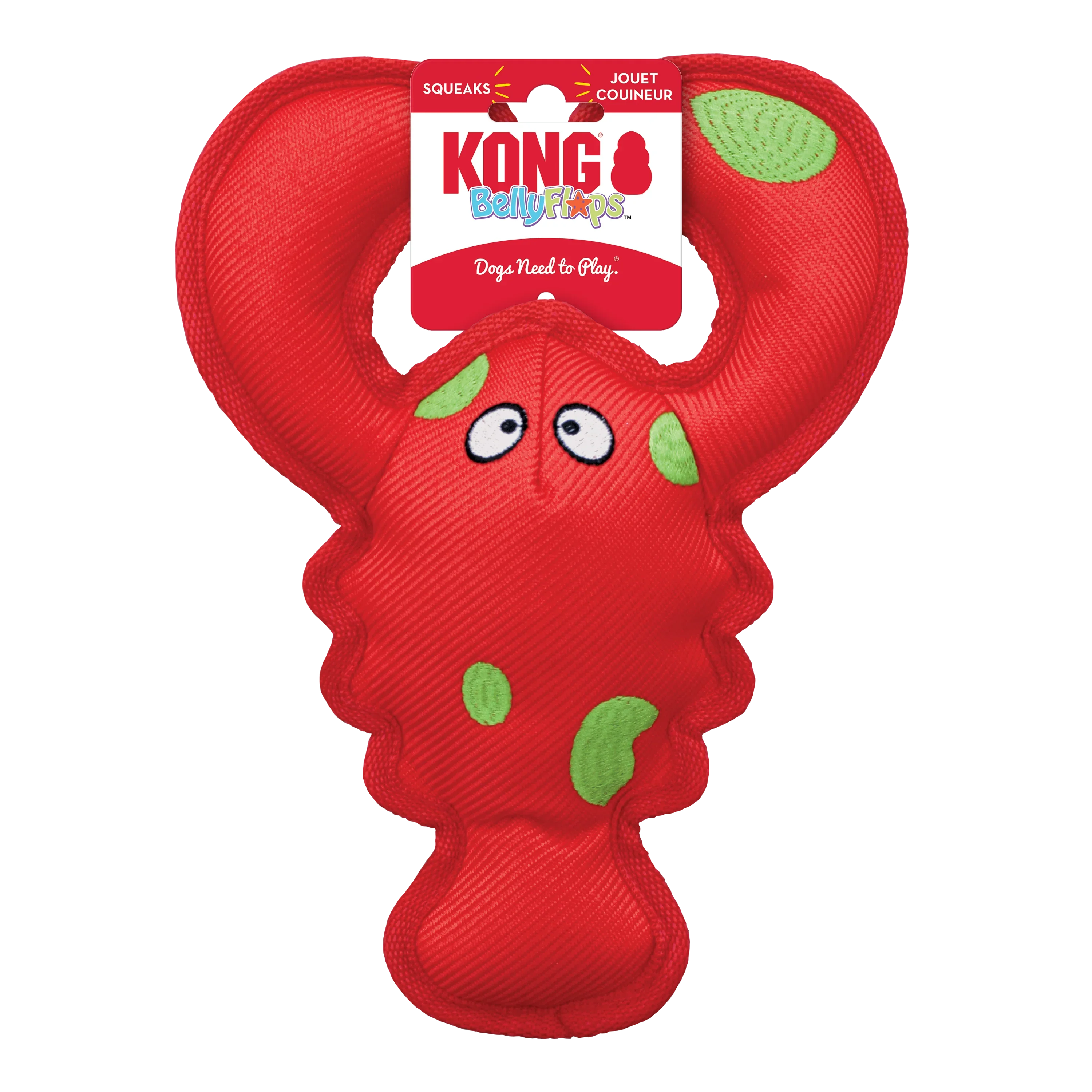 KONG Belly Flops Lobster – Dog Toy