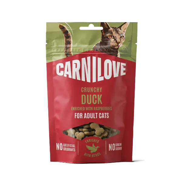 Carnilove Duck with Raspberries Cat Treat, 50g