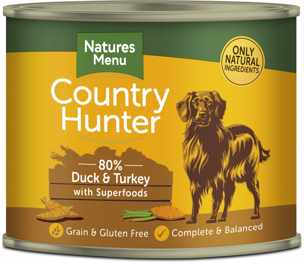 Natures Menu Country Hunter Dog Can Duck & Turkey 600g