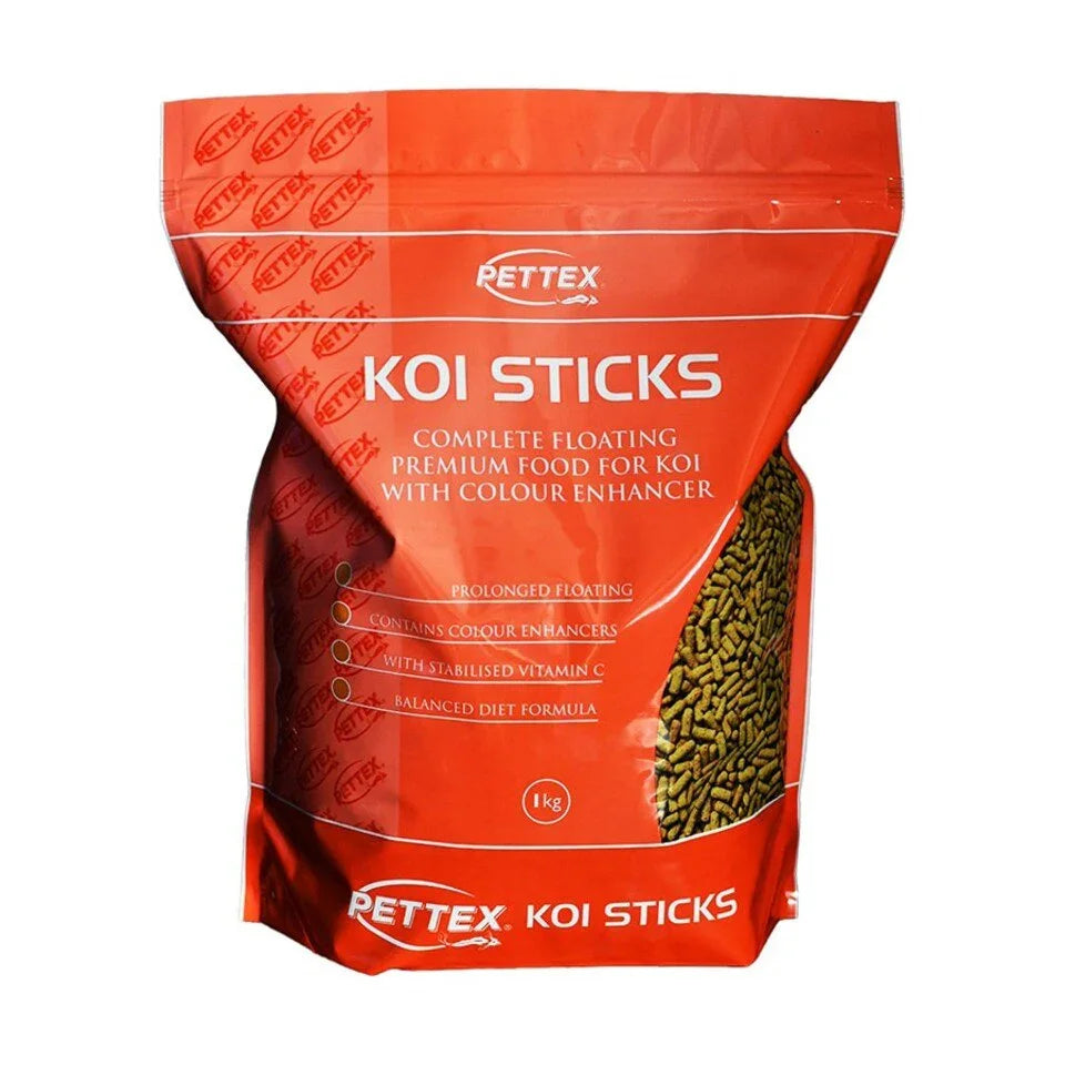 Pettex Premium Orange Koi Sticks – 1kg Fish Food
